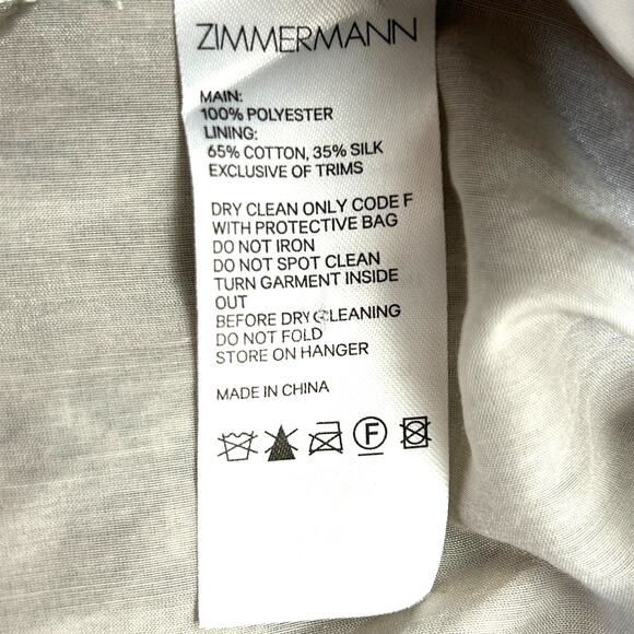 Zimmermann Snake Print Cutout Dress SZ 0/ US 4/ AU UK 8 Corsage Python Coquette - Picture 12 of 14